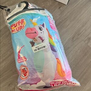 Unisex. Adult. Deluxe Inflatable Unicorn Costume Halloween adult